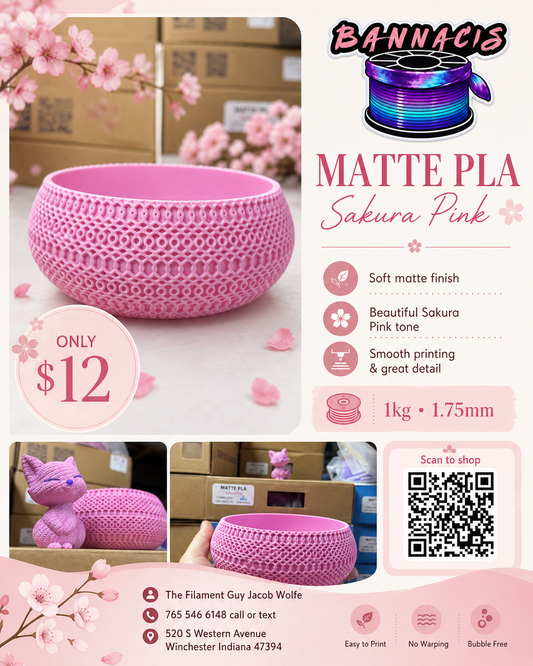 Sakura Pink Matte Pink PLA